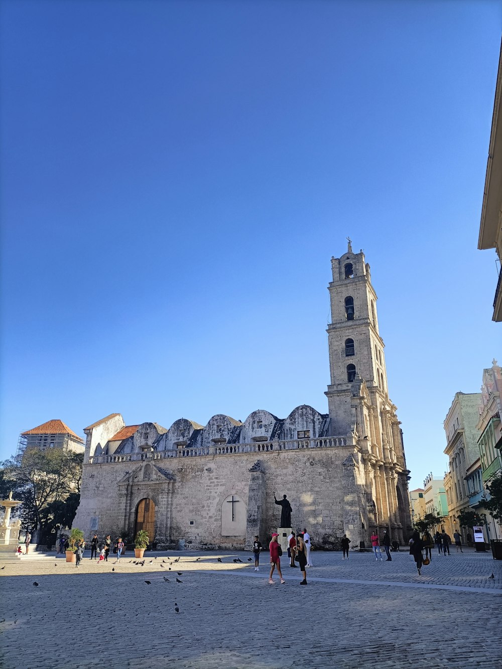 a large building with a clock tower on top of it