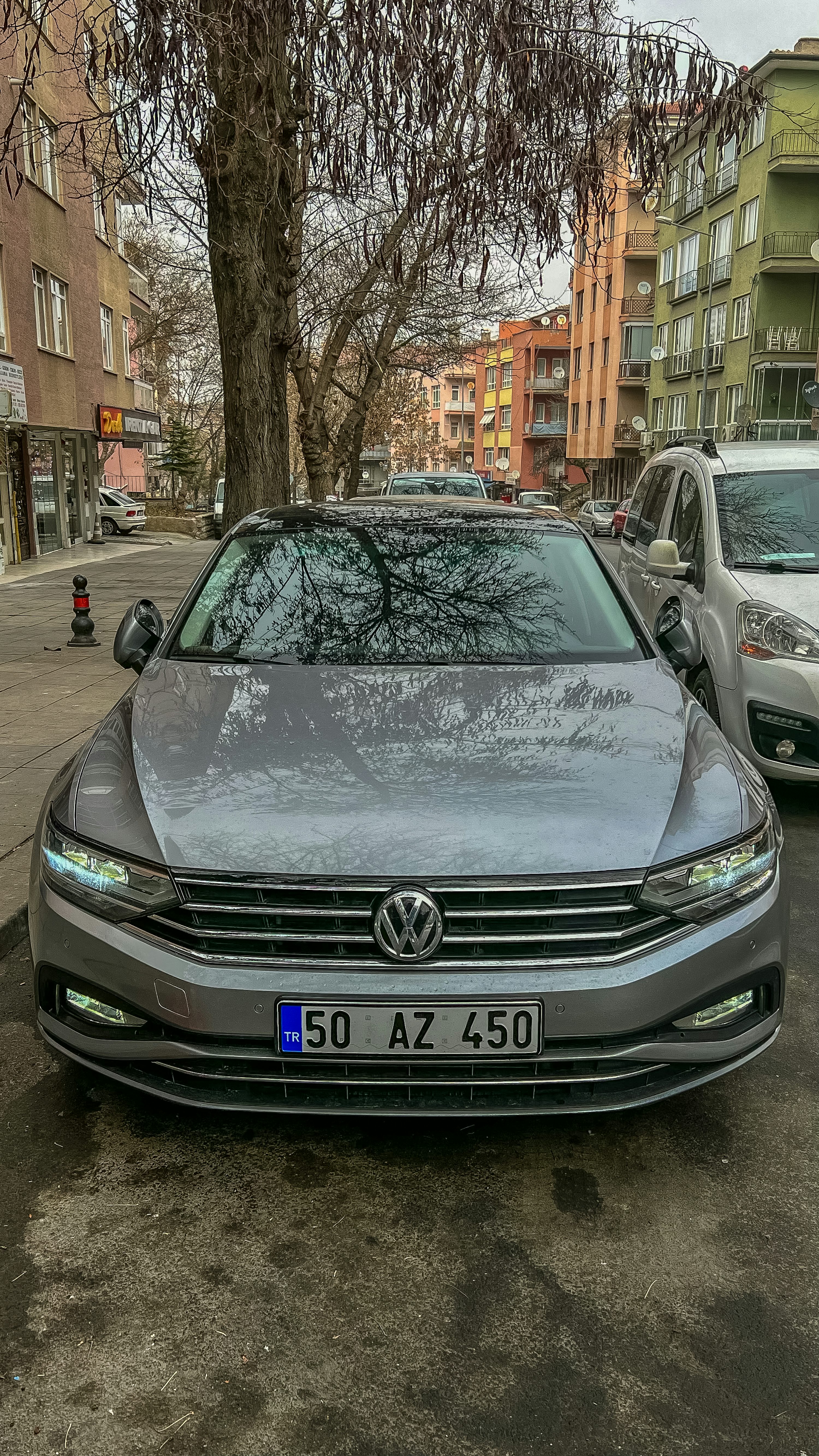 a car parked on the side of the road