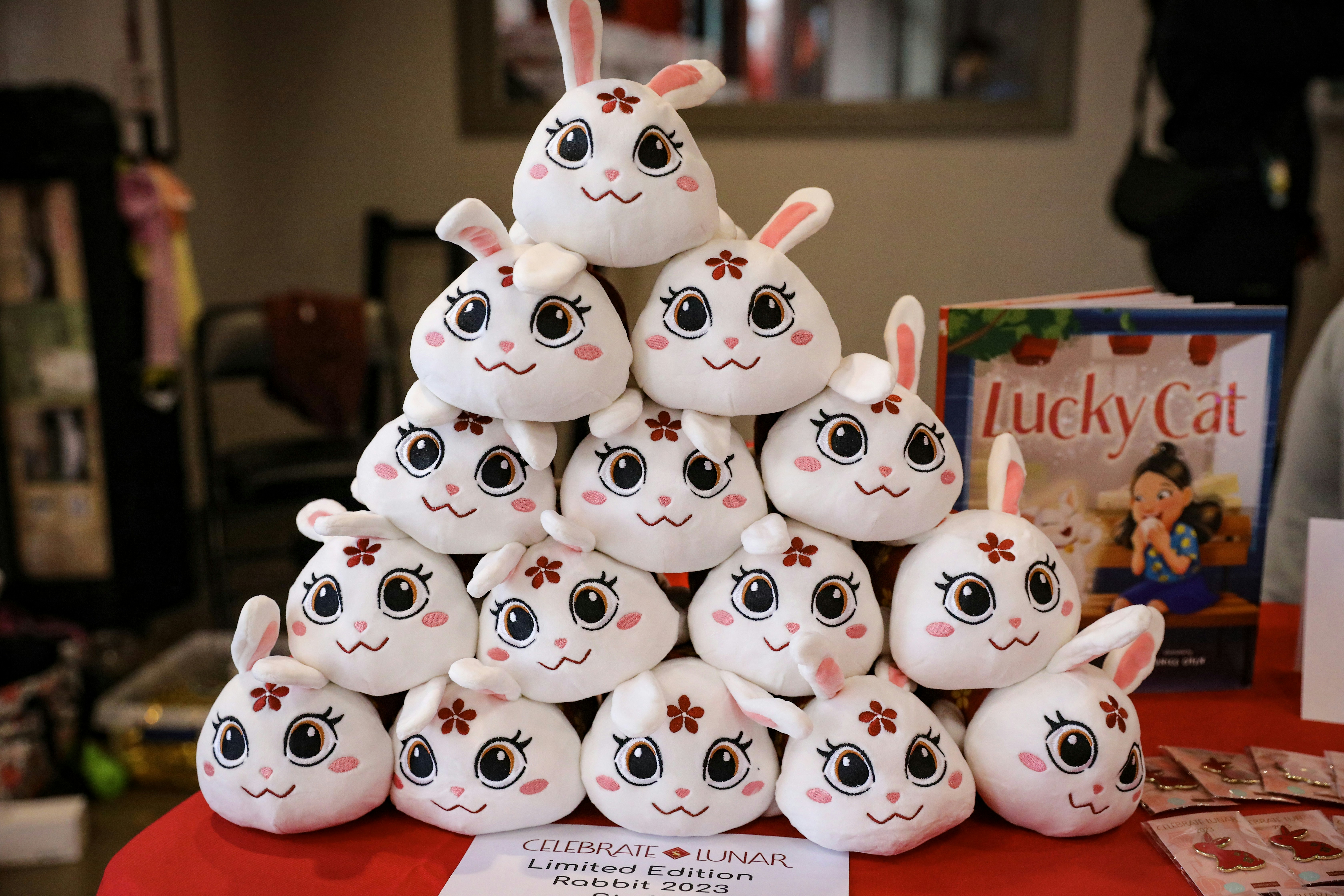 a pile of stuffed animals sitting on top of a table