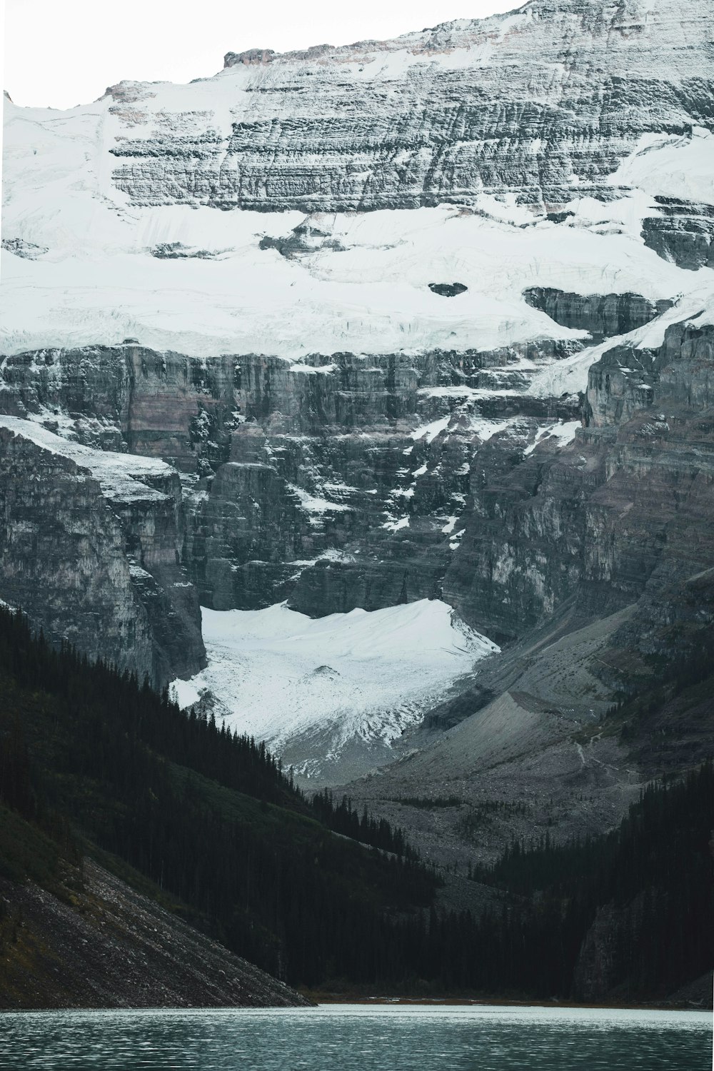 a mountain with snow on the top of it