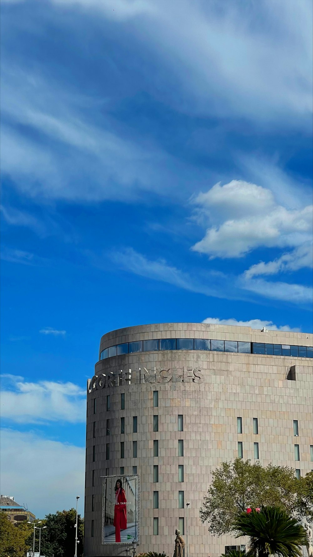 a large building with a clock on the side of it