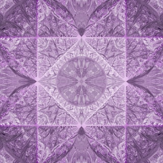 A serene Islamic geometric pattern in deep royal purple.