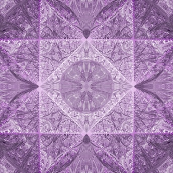 A serene Islamic geometric pattern in deep royal purple.