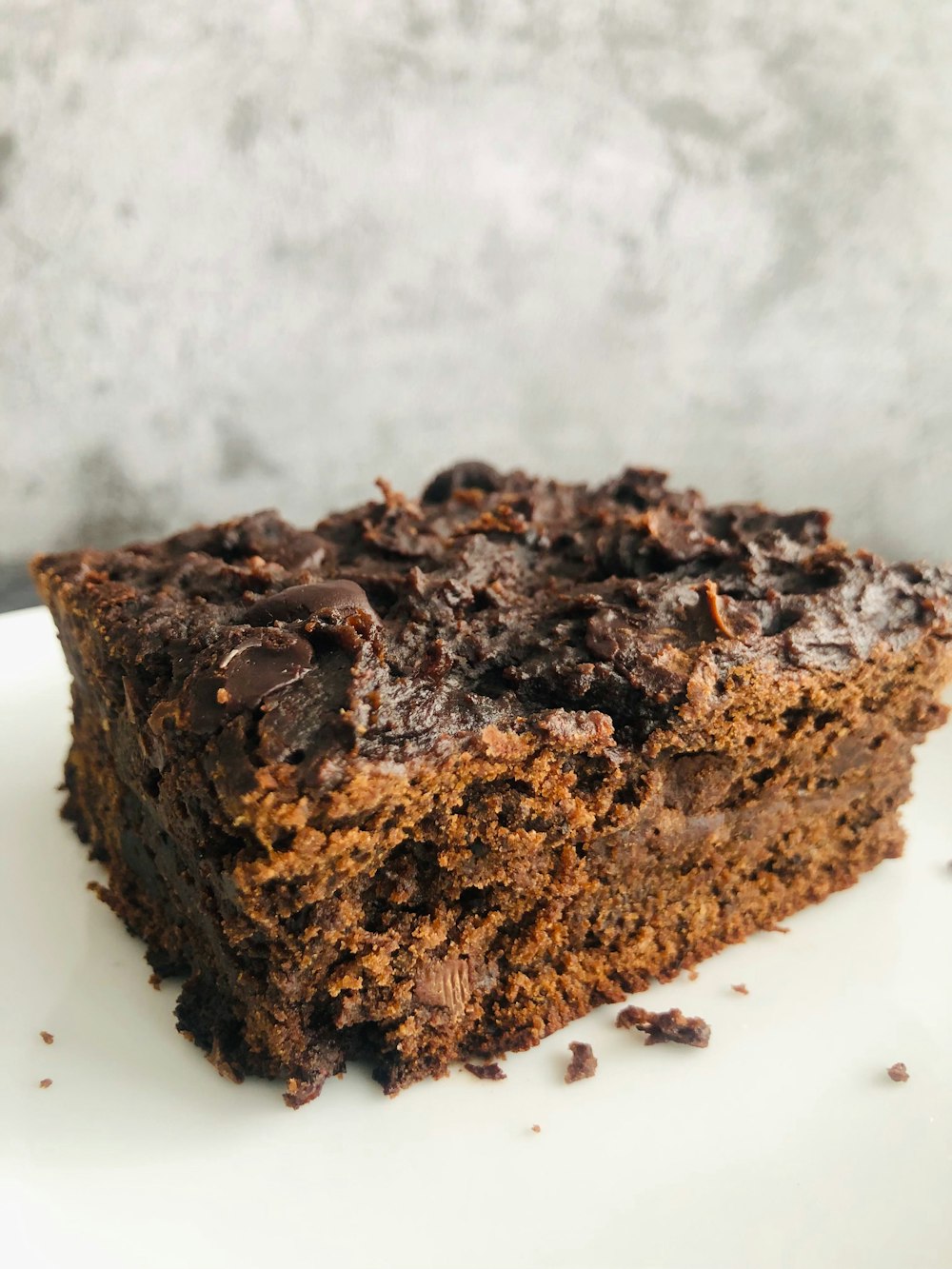 a close up of a piece of cake on a plate