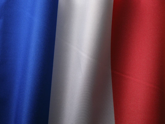 a close up of the colors of the flag of france