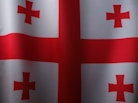 a red and white flag with a cross on it