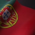 a close up of the flag of portugal
