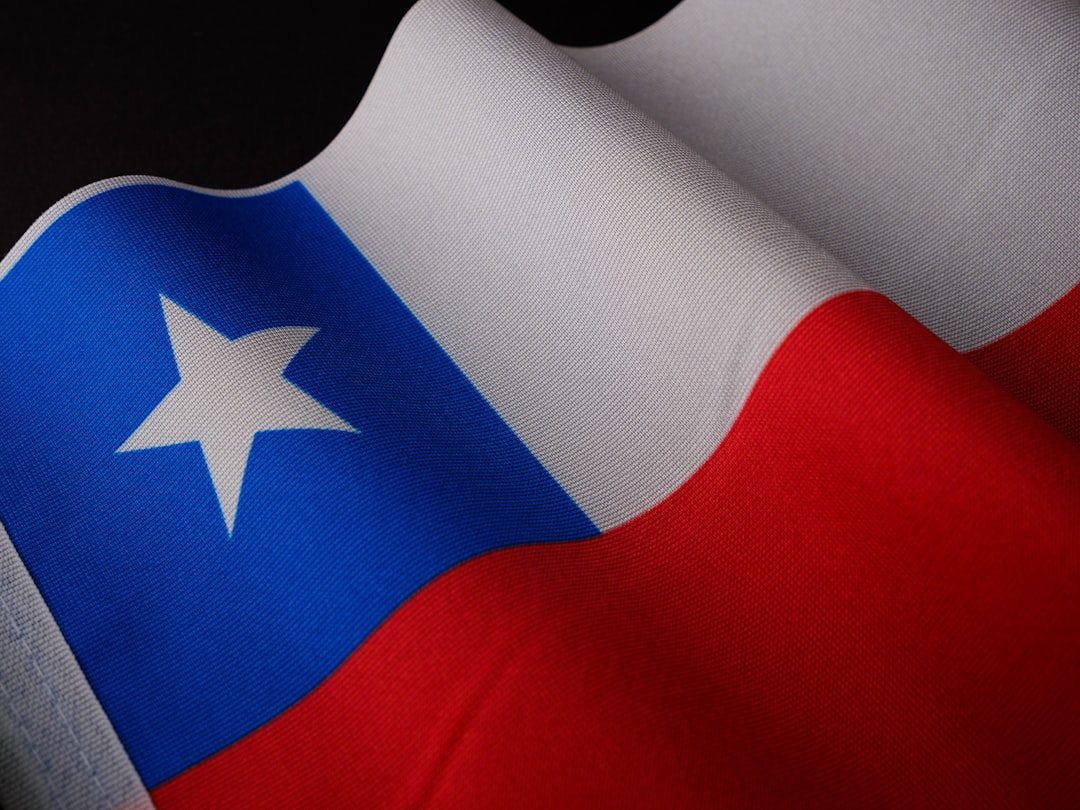 a close up of the flag of the state of texas, Flag of Chile