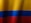 a close up of a red, yellow and blue flag