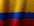 a close up of a red, yellow and blue flag