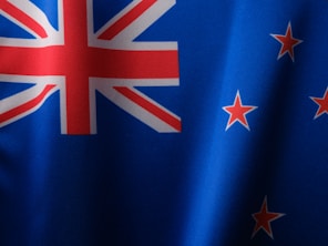 a close up of the flag of australia