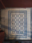 Beautifully designed floor tiles laid out in an elegant pattern.