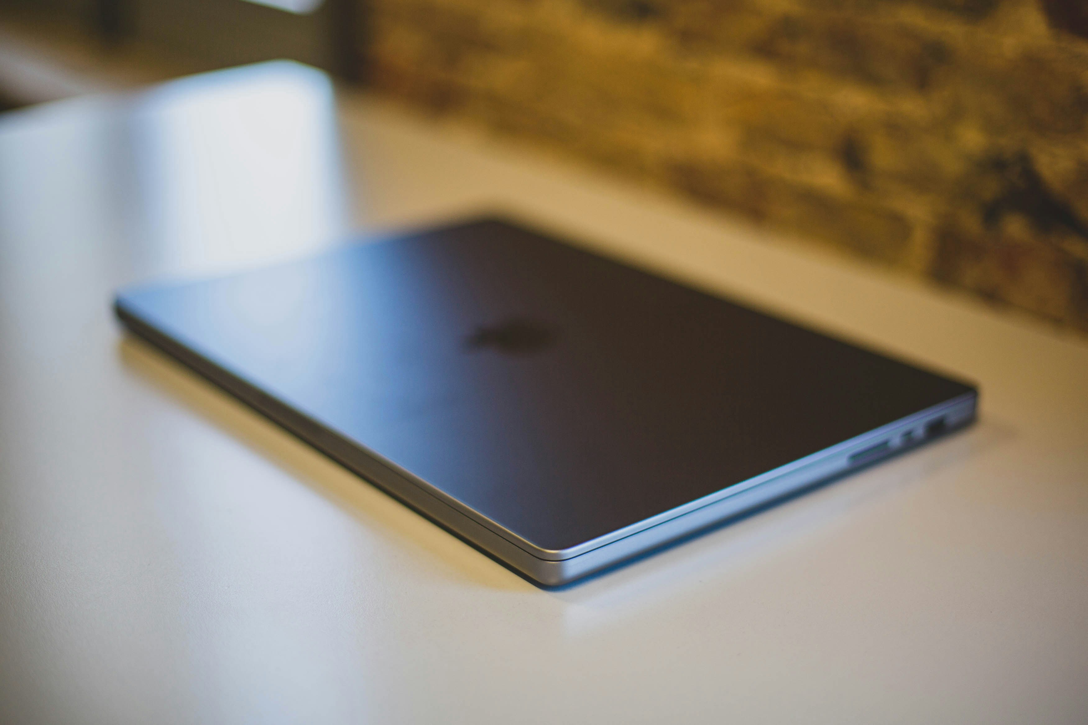 a close up of a laptop on a table