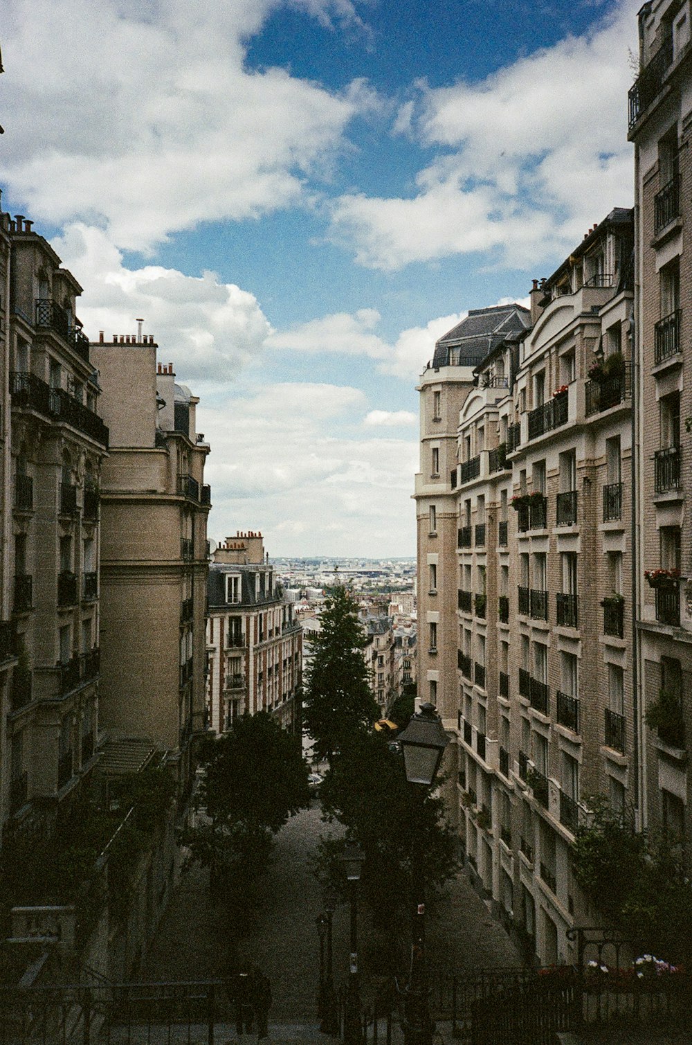 a view of a city from a high point of view