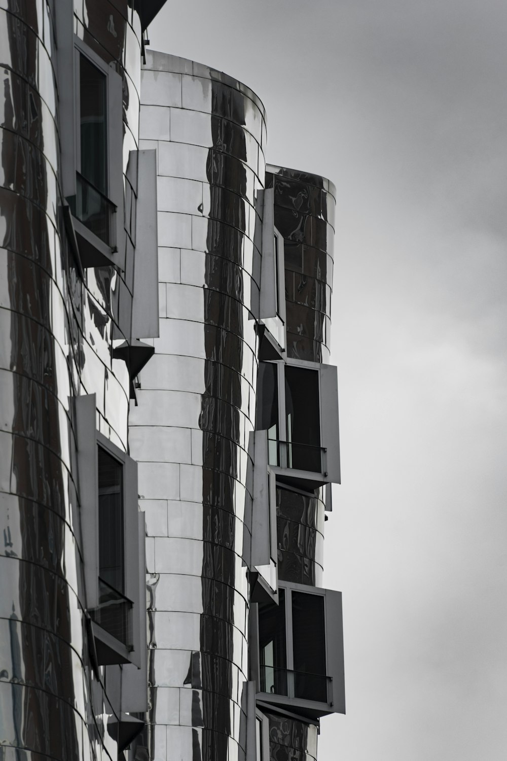 a very tall building with lots of windows