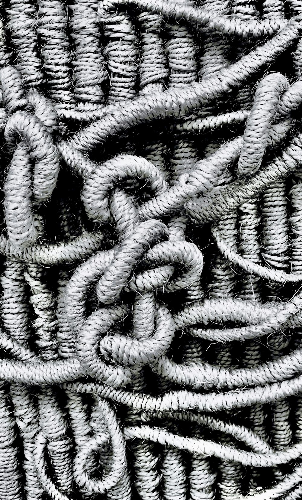 a close up of a rope with a knot on it