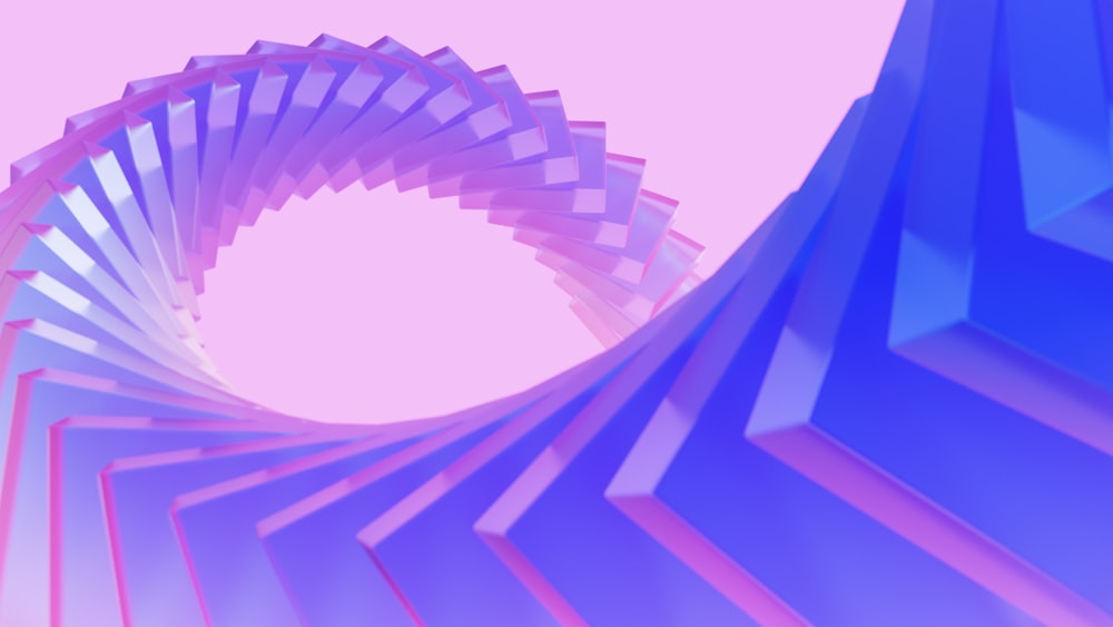 uma imagem abstrata de um objeto em forma de espiral