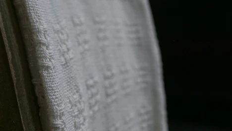 Close-up of soft fabric textures showcasing high-quality craftsmanship