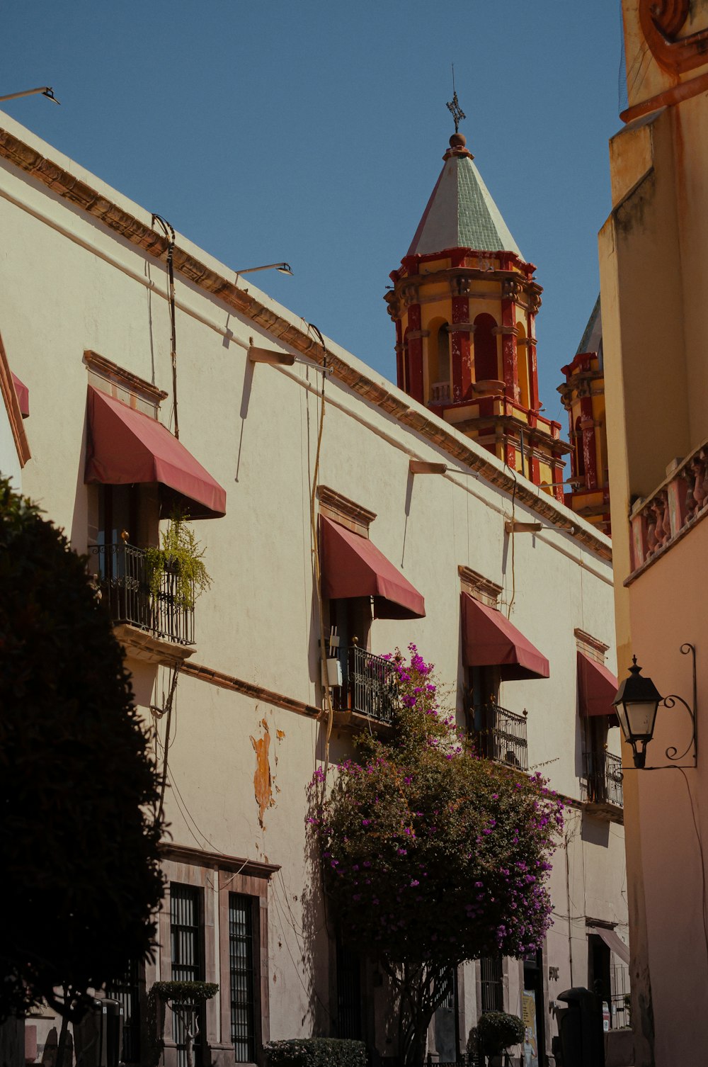 a building with a clock tower on top of it