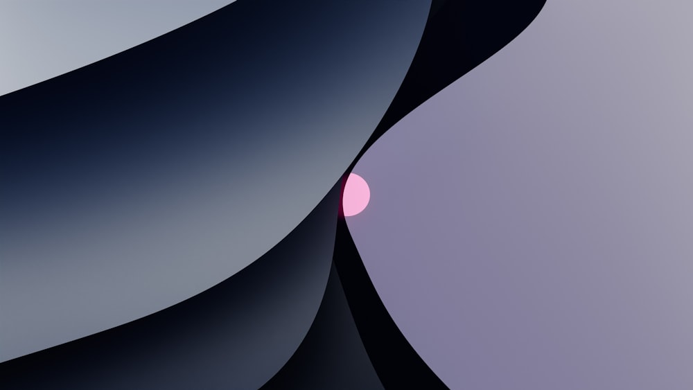 a purple and black abstract background with a pink dot