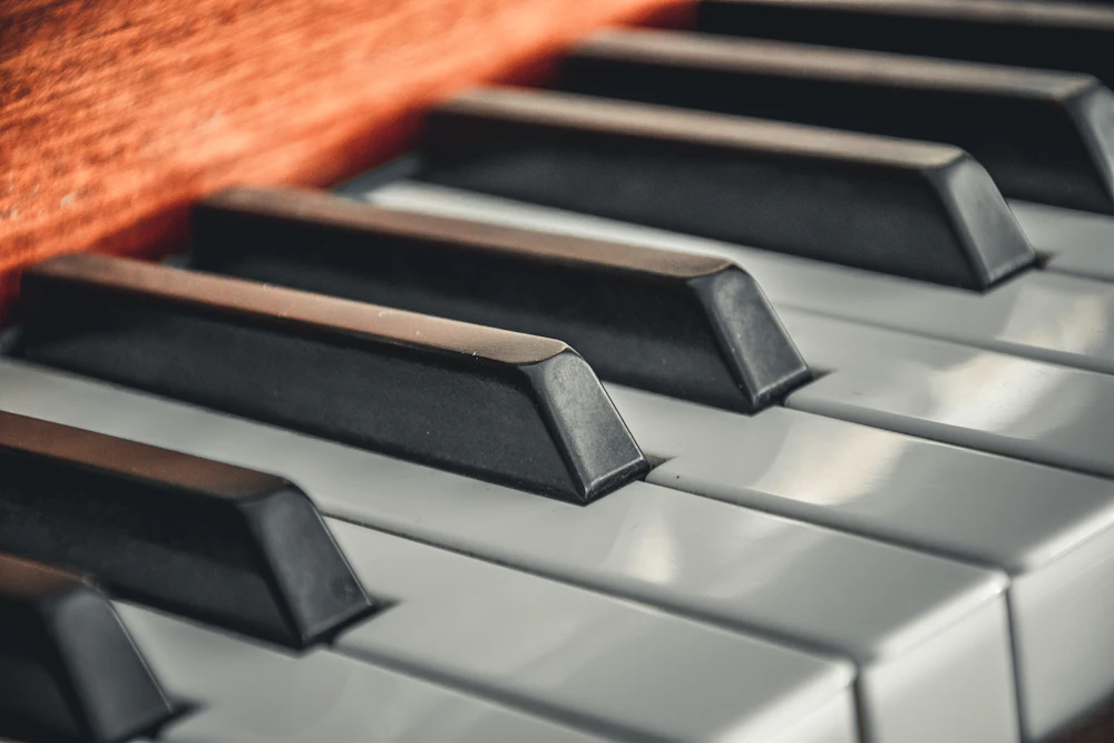 Detalhe de teclado de piano
