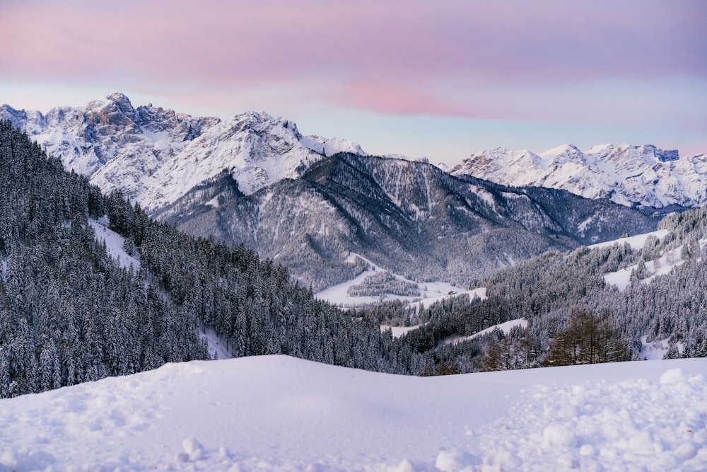 a person on skis standing on a snow covered slope