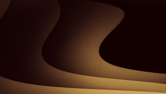 Soft cream and light brown abstract waves symbolizing seamless technology flow.