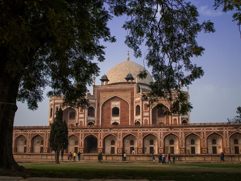 a large building with a dome on top of it