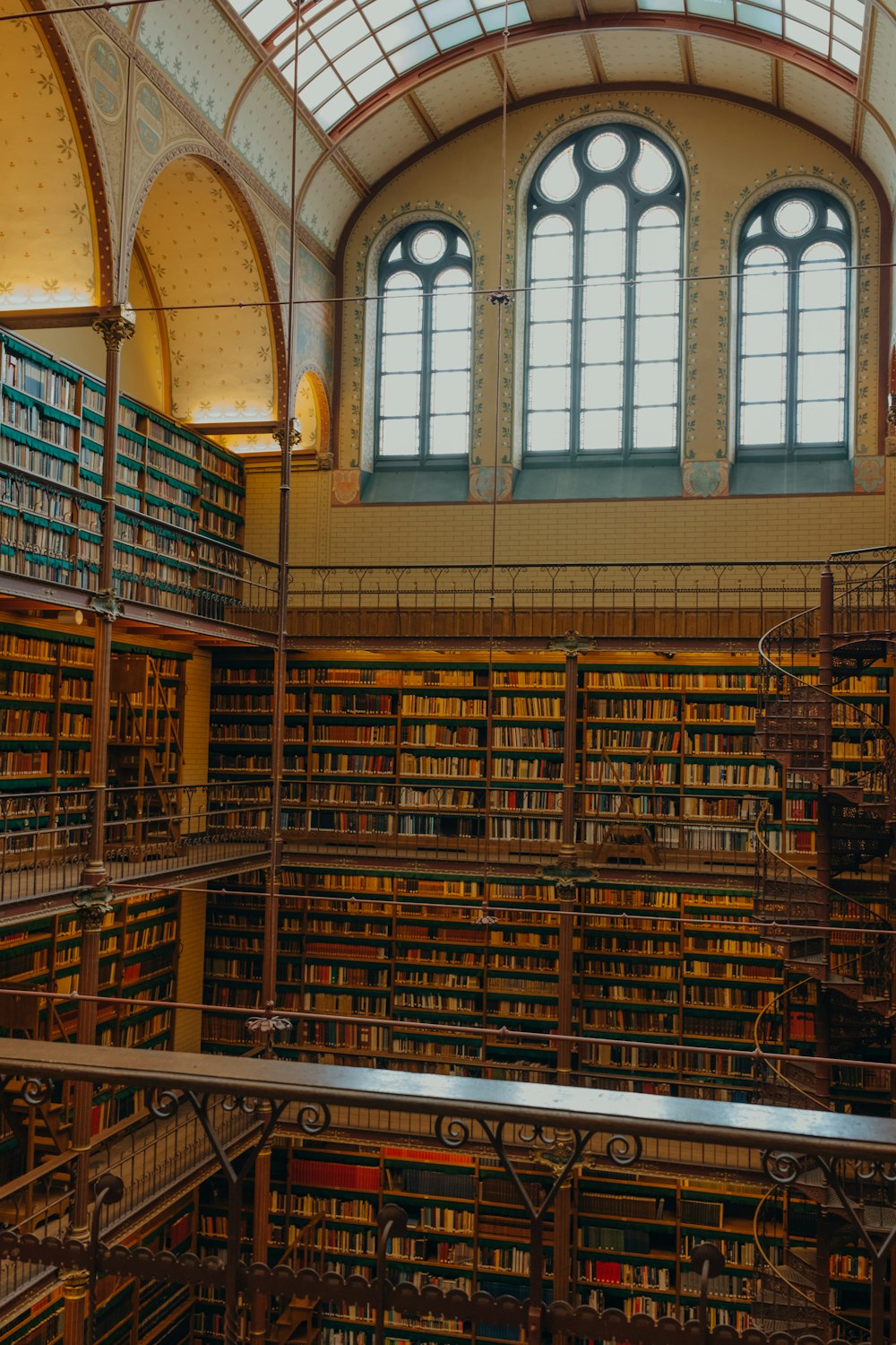 a large library filled with lots of books