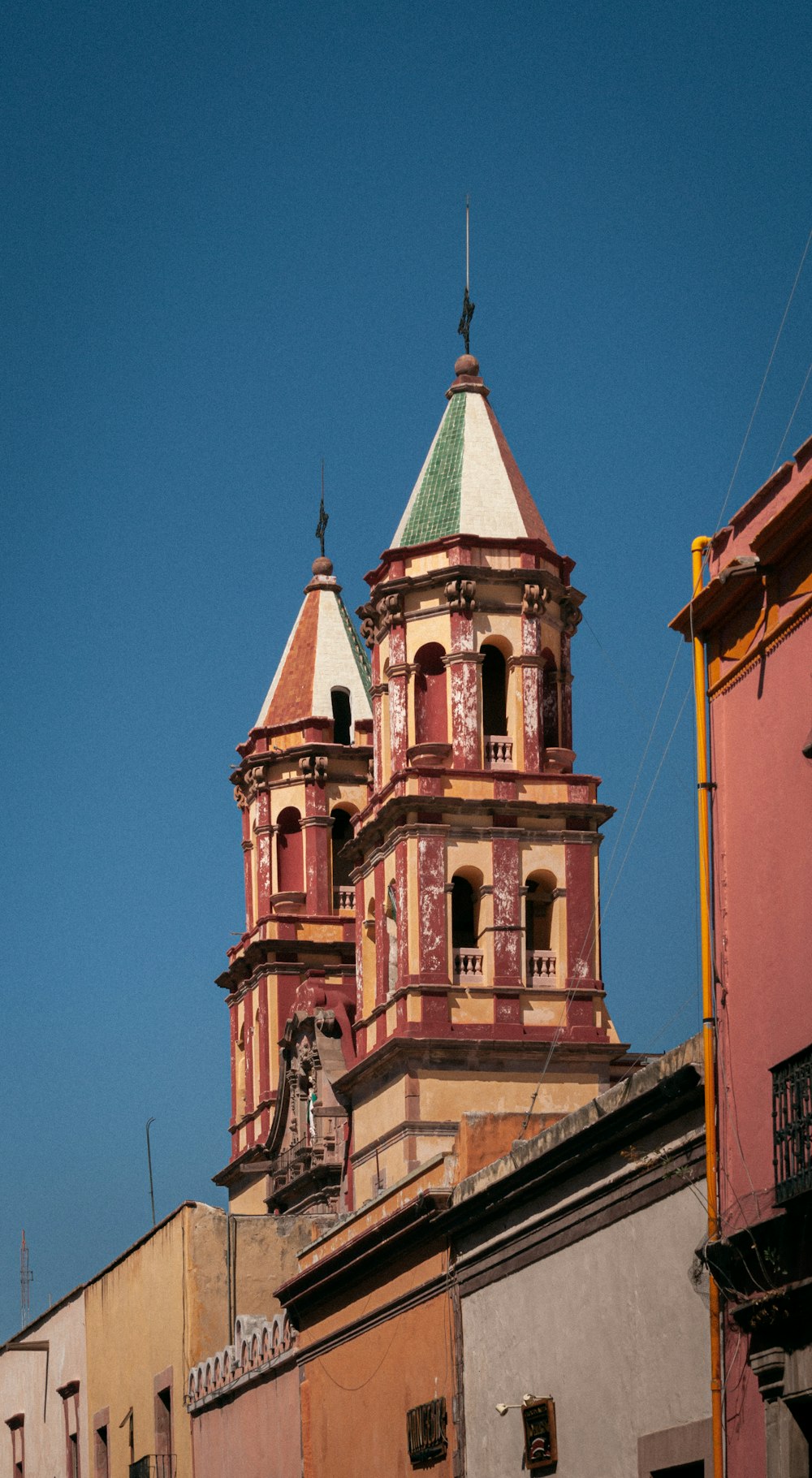 a clock tower on top of a building