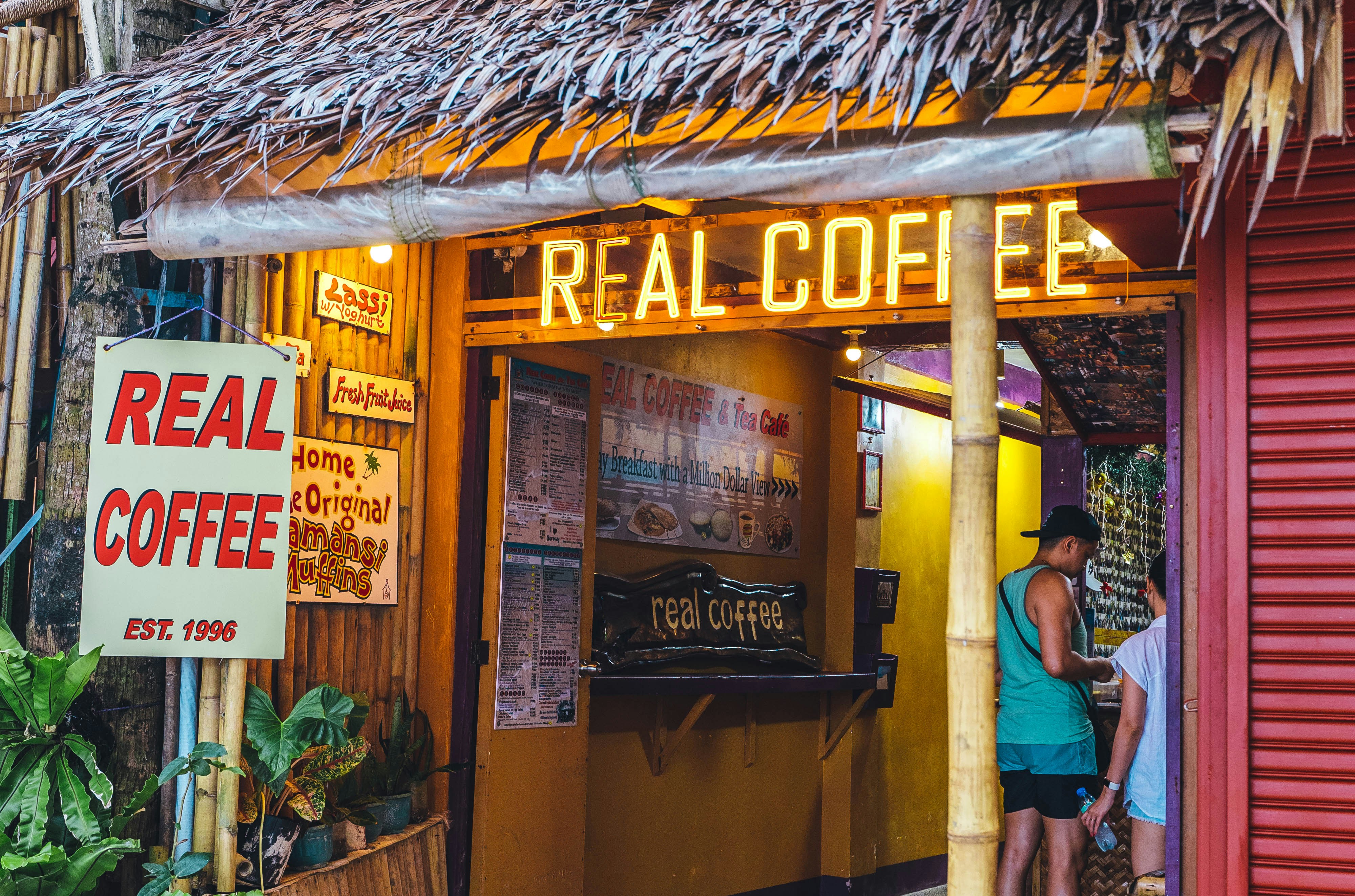 Real Coffee Store in Boracay, Philippines