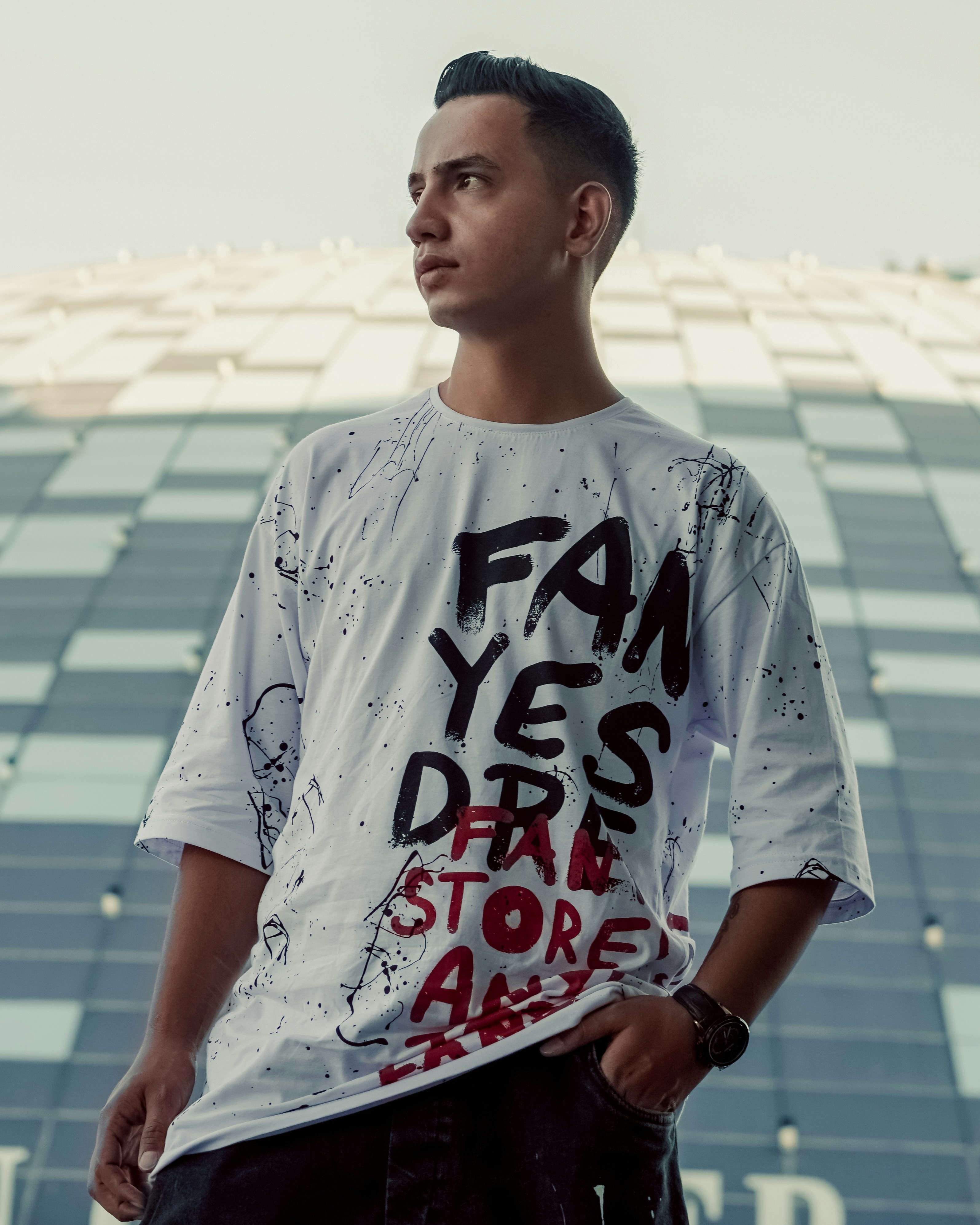 Personal style with distressed tee &ndash; the perfect expression of individuality, allowing you to showcase your fashion personality.