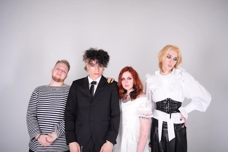 Group of femboys standing together in unity