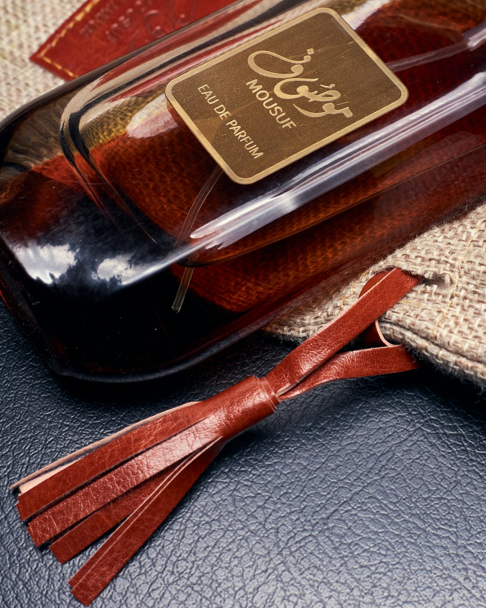 a bottle of wine sitting on top of a table