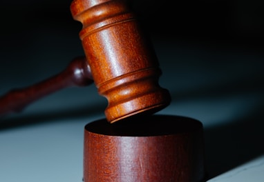 a wooden gaven sitting on top of a white counter