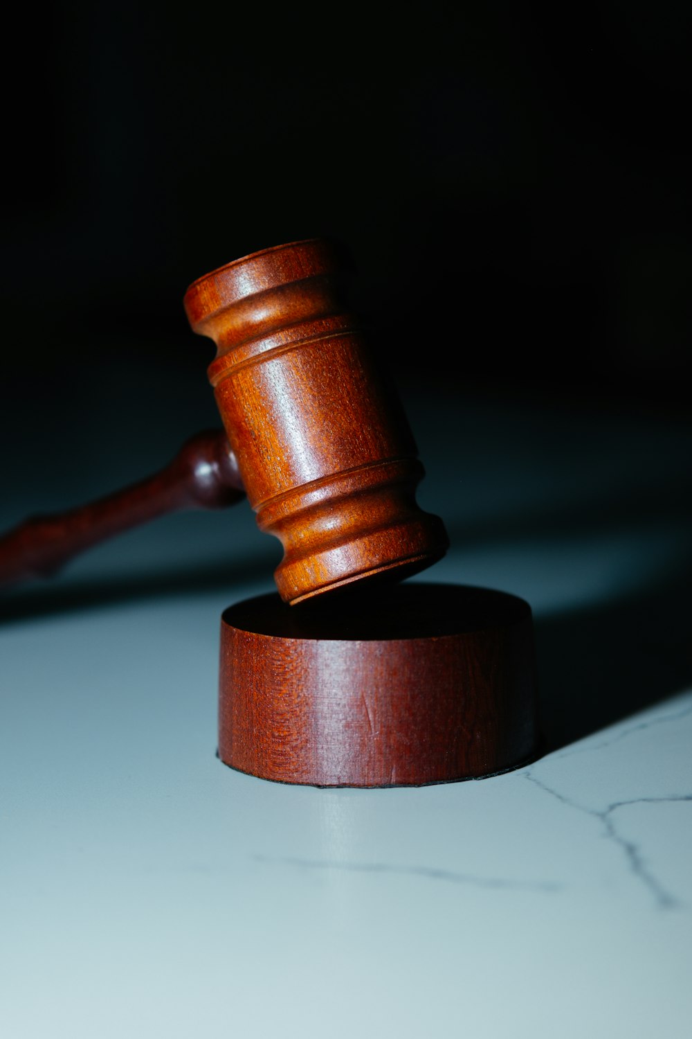 a wooden gaven sitting on top of a white counter