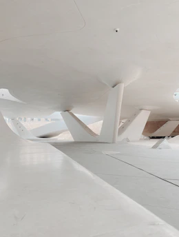 Modern cultural event space with minimalist design and strong lines