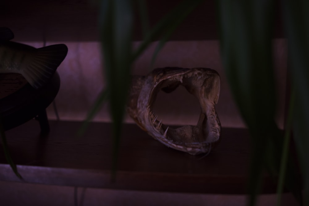 a piece of wood sitting on top of a wooden table