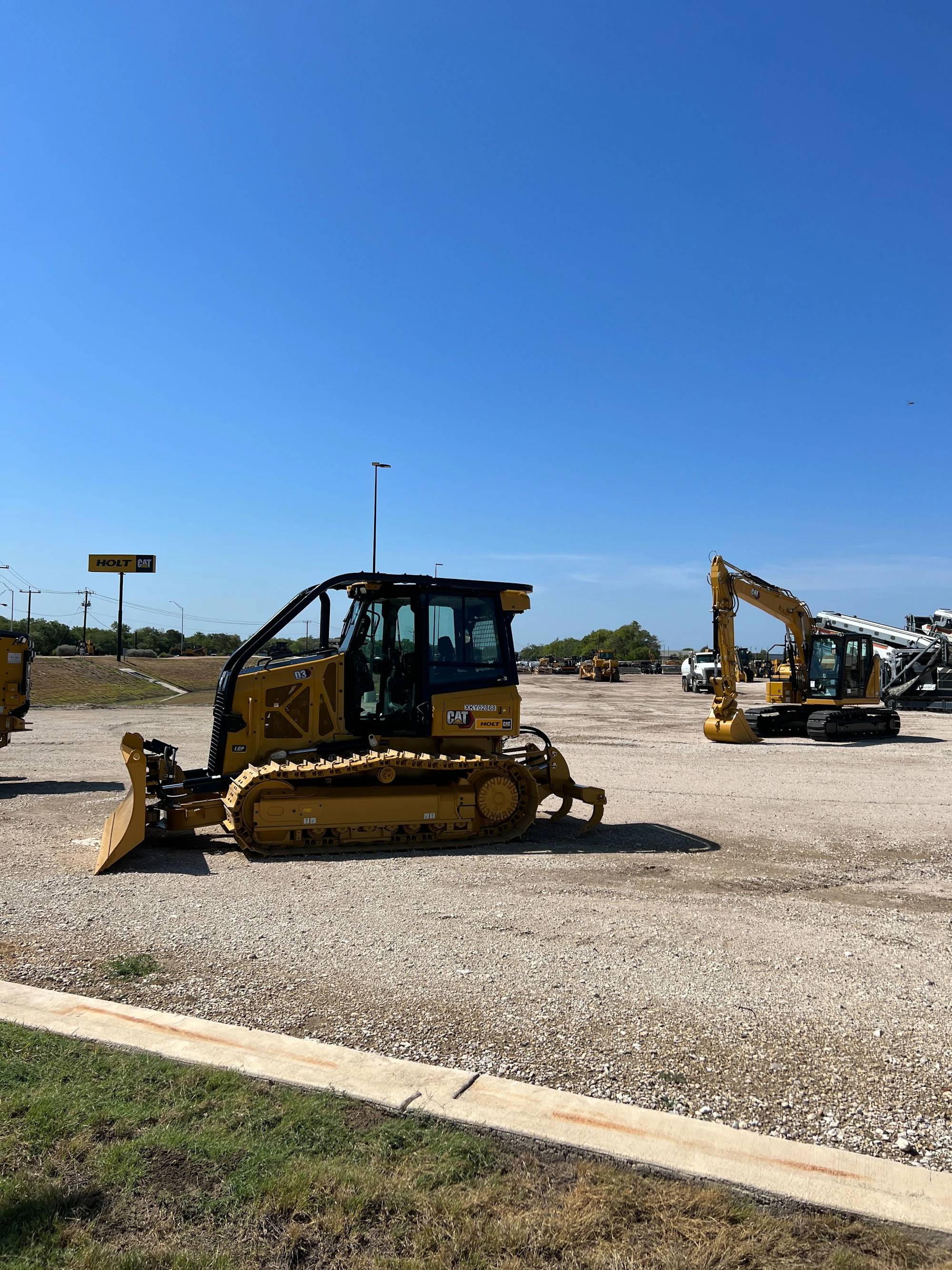 Construction equipment rental yard