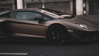 Sleek sports car driving through the glamorous streets of Monaco