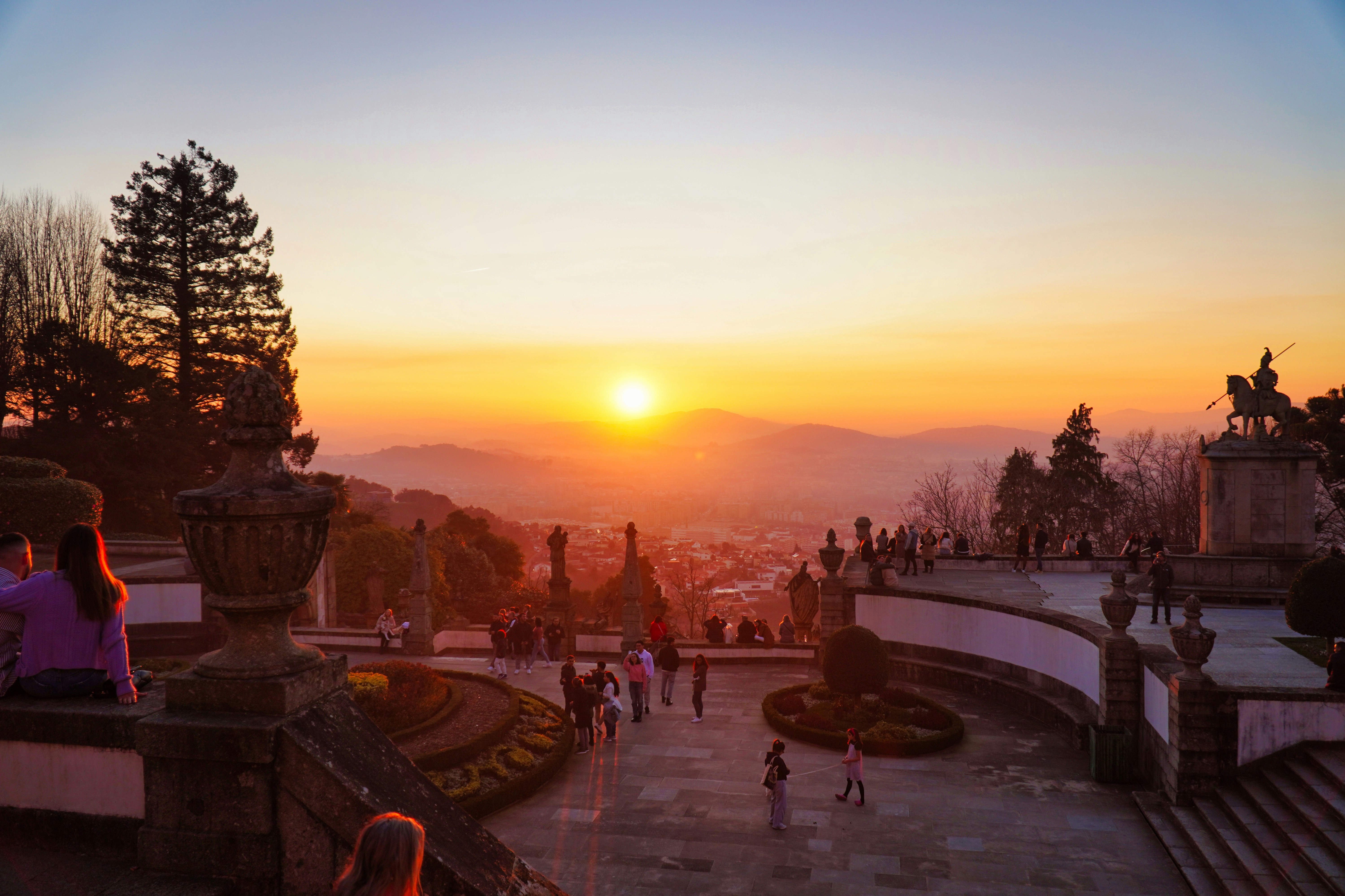 buddhist temple sunrise