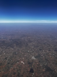 Aerial view of a large tract of undervalued land in Texas.