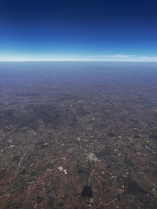 Aerial view of a large tract of undervalued land in Texas.