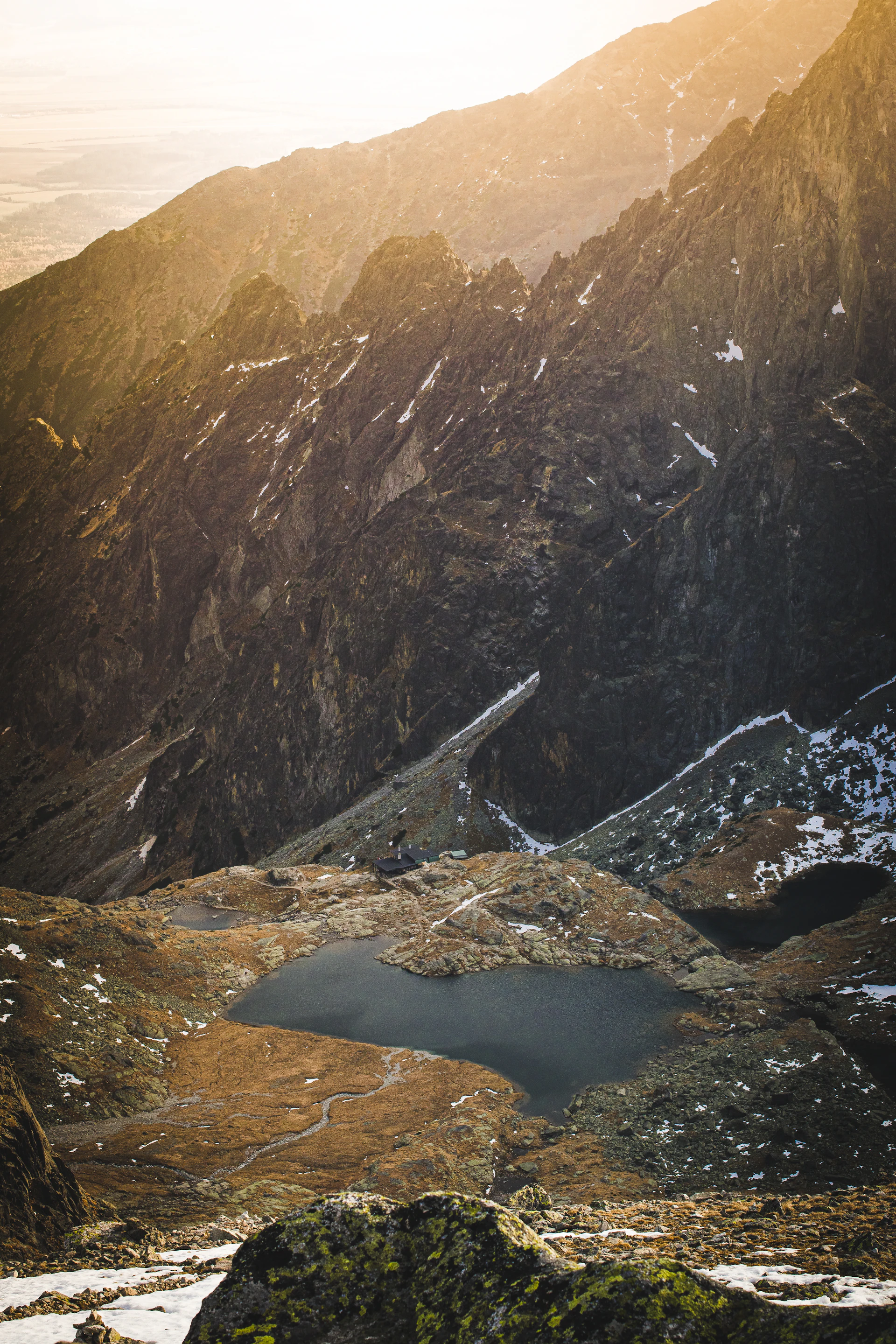 High Tatras mountains with alpine lake — Slovakia