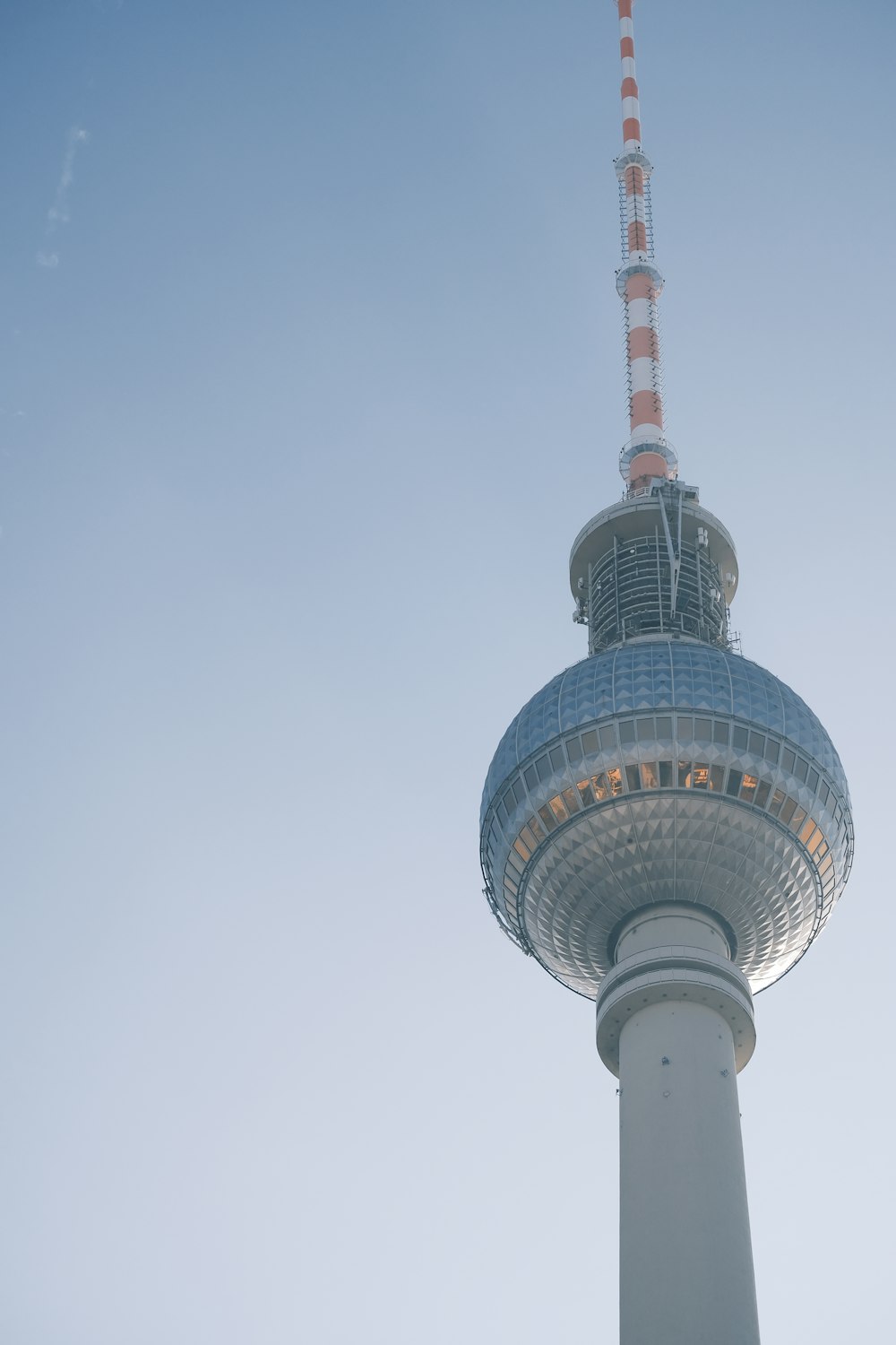 a tall tower with a sky background