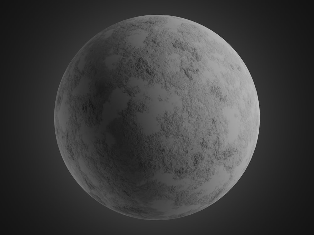 um close up da superfície da lua