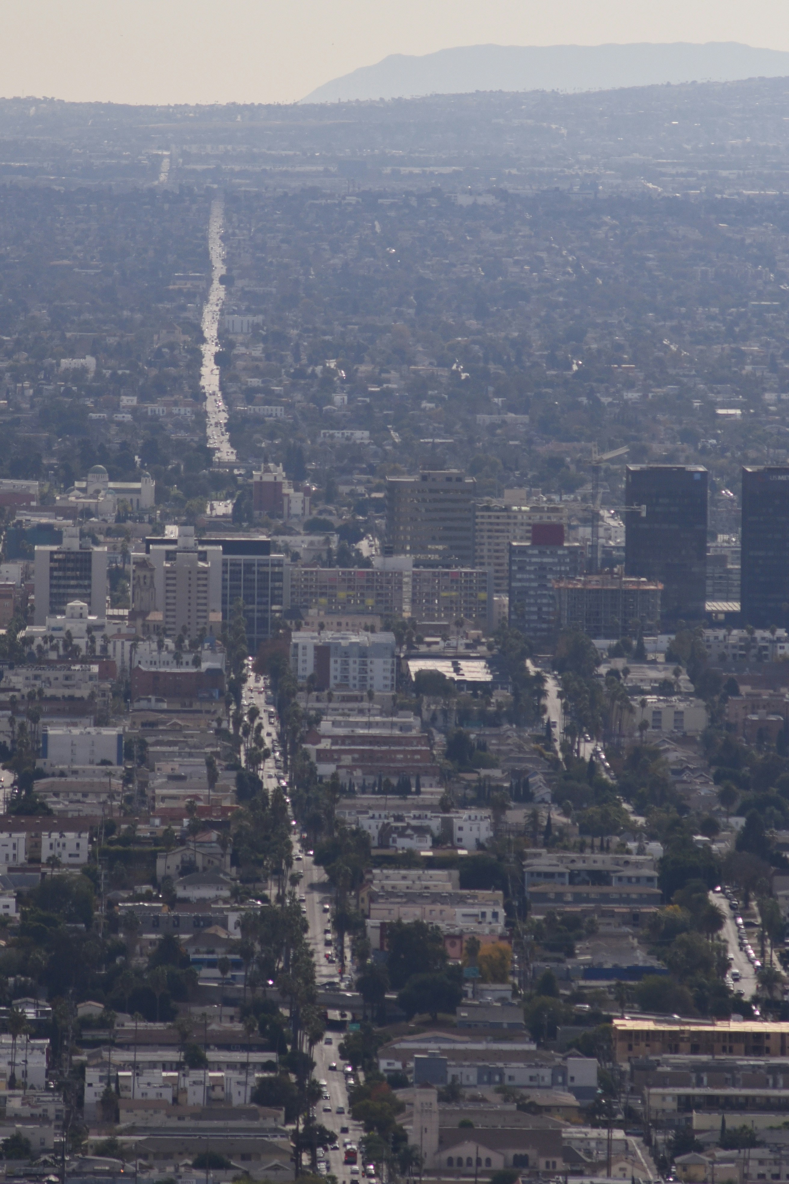 Smog and traffic in Los Angeles