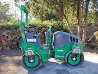 Compacting equipment in use during early morning service rounds.