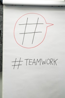 a piece of paper with a red marker drawn on it