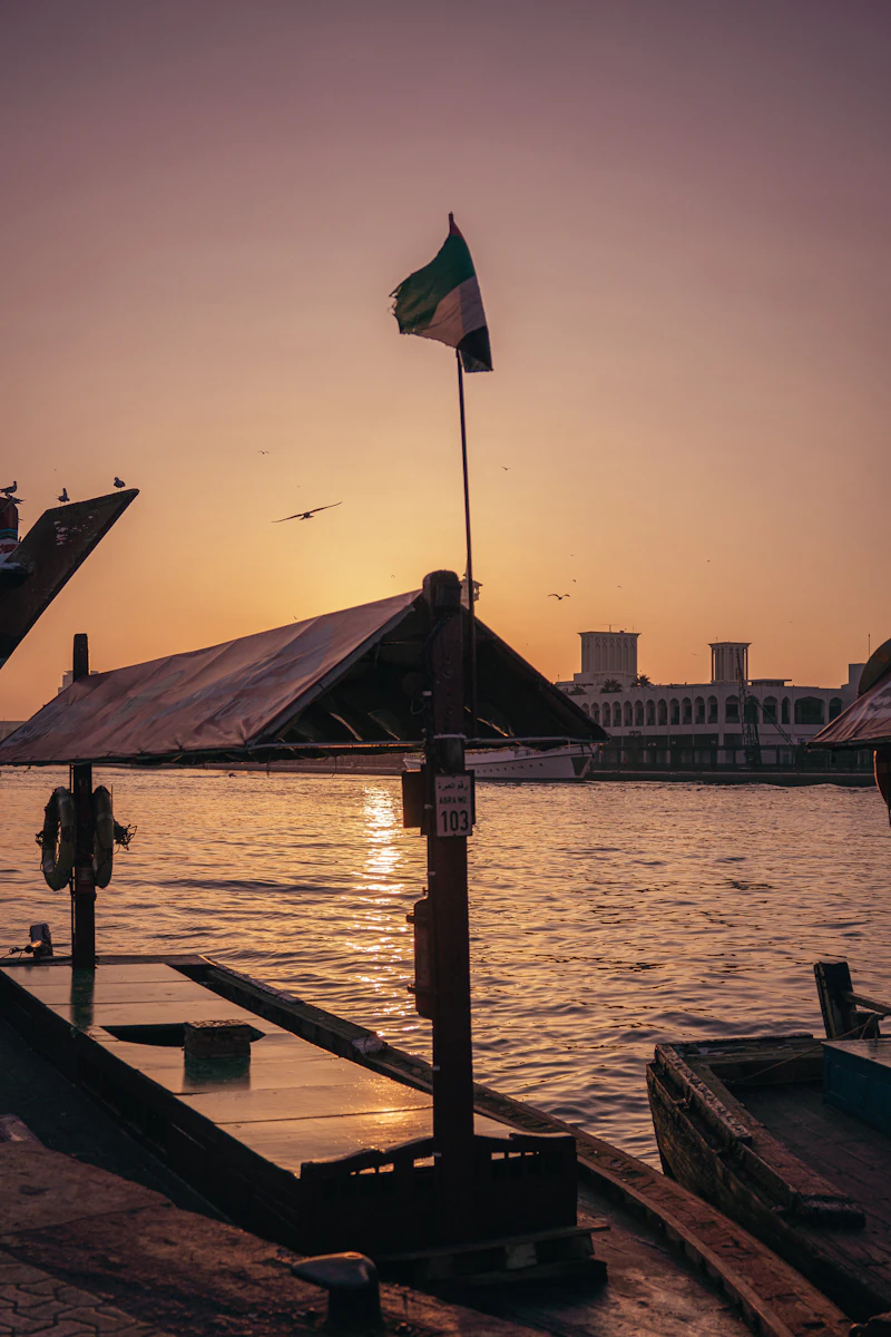 Sunset over Dubai Creek